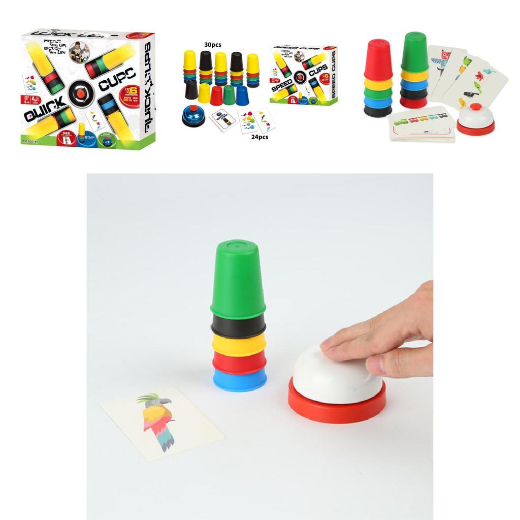 Creative Childrens Stacking Cup Game With Fast Speed Competition For Reaction And Insight Development