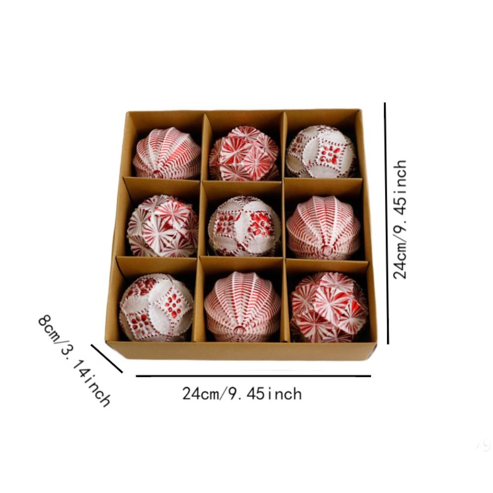 Antique Finish Tree Decorations 8cm Antique Christmas Decoration Elegant Holiday Decorations Festive Celebrations