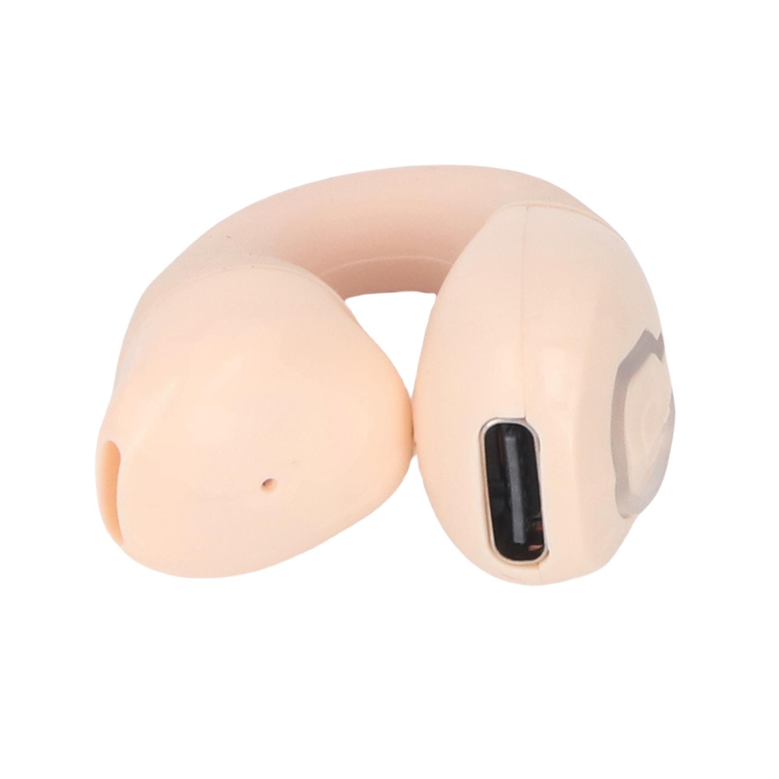 

Bluetooth V5.4 Earbud Single Side Open Ring Clamp On Wireless Earphone for Sports Business Work Skin Color