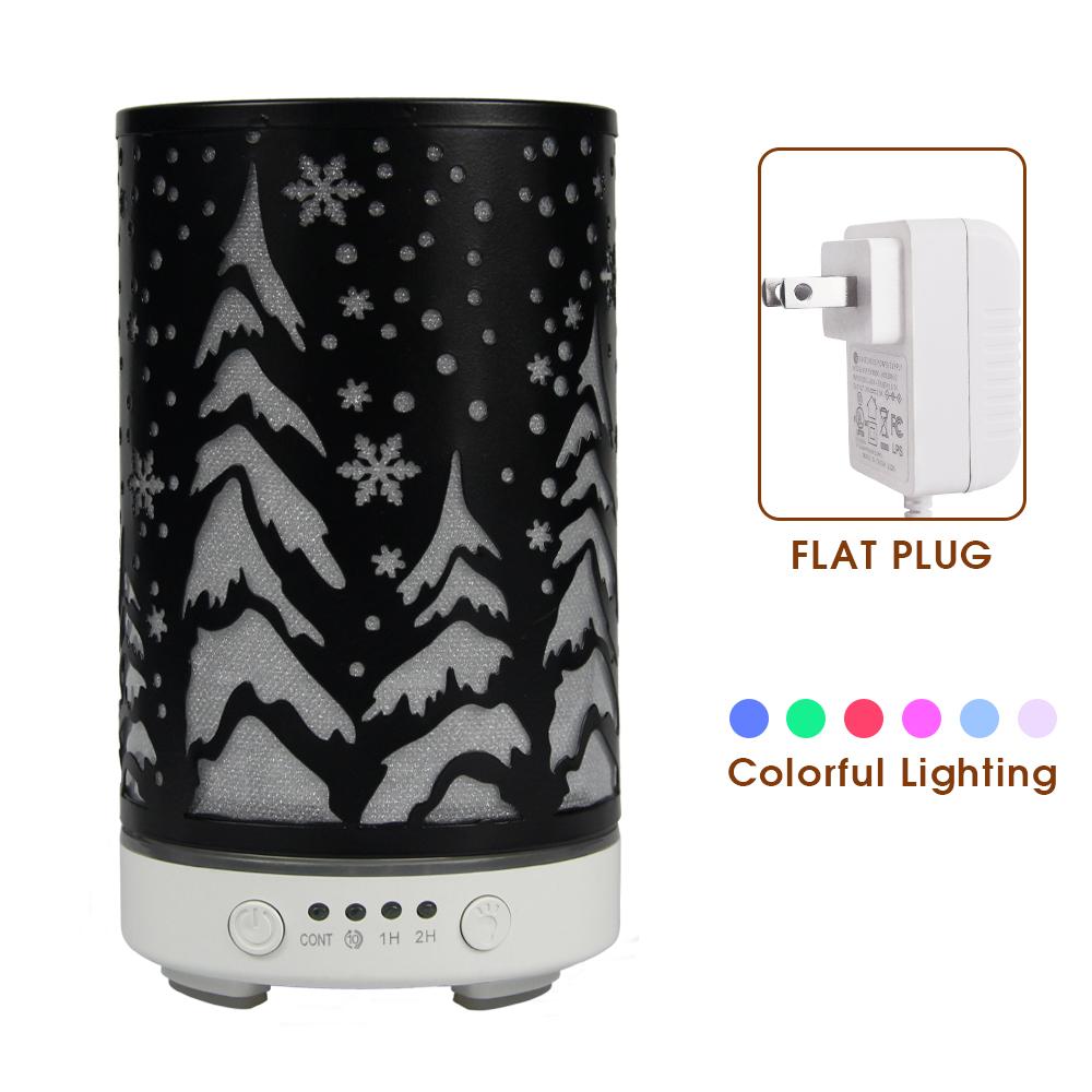Timing Function Aroma Diffuser Hollow Tree Humidifier Bedroom Fragrance Diffuser with LED Lights Humidificador para aromaterapia