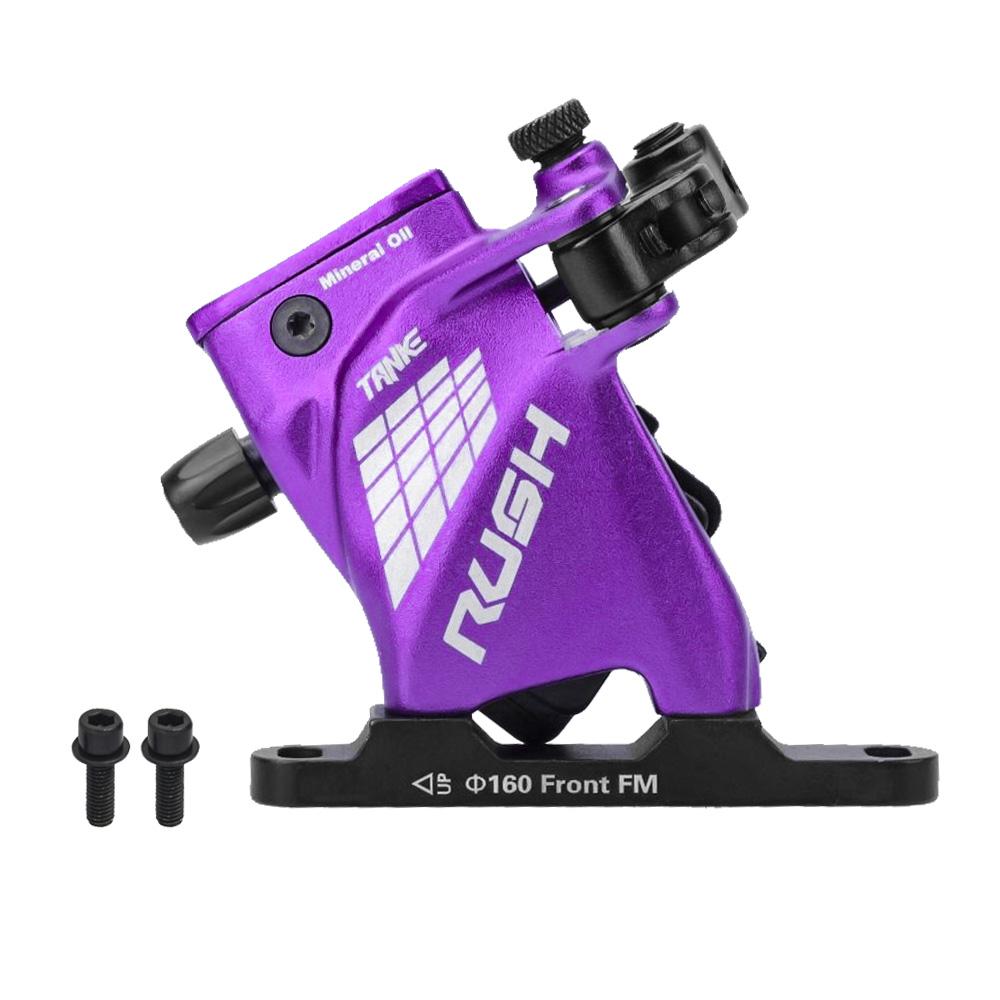 TANKE Line Pulling Oil Pressure Calipers Hydraulic Disc Brake  Road Bike Brake Set RUSH Front Rear 160MM Scooter Bicycle Parts