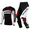 TAILLE 20 22 24 26 28 saimeng ensemble d'équipement pour enfants enduro motocross maillot pantalon mx kits moto VTT Course Off Road pour jeunes combinaison