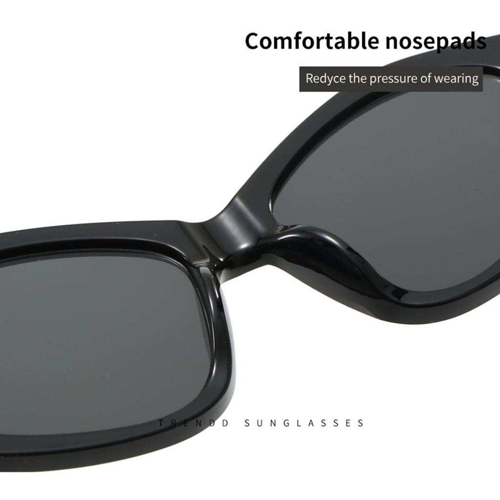 Cat's Eye Contrast Sunglasses Female Diamond-shaped Large Box Polygon Sunglasses Sunscreen Advanced Sunglasses