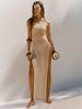 2023 Double-Sided High-Slit Knitted Sling Dress