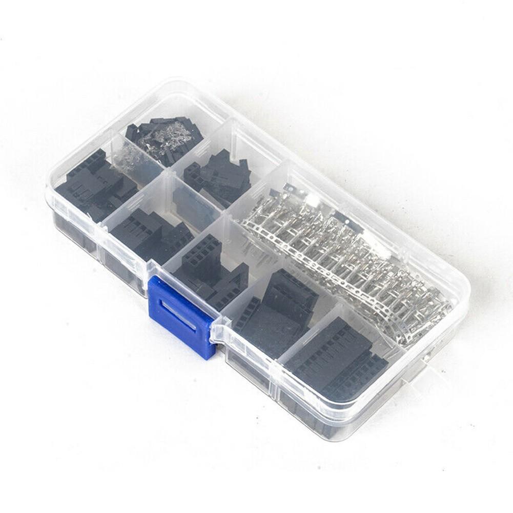 310x Sârmă Masculin Femeie Pentru Jumper Crimp Pin Conector Carcasă Kit Sortiment