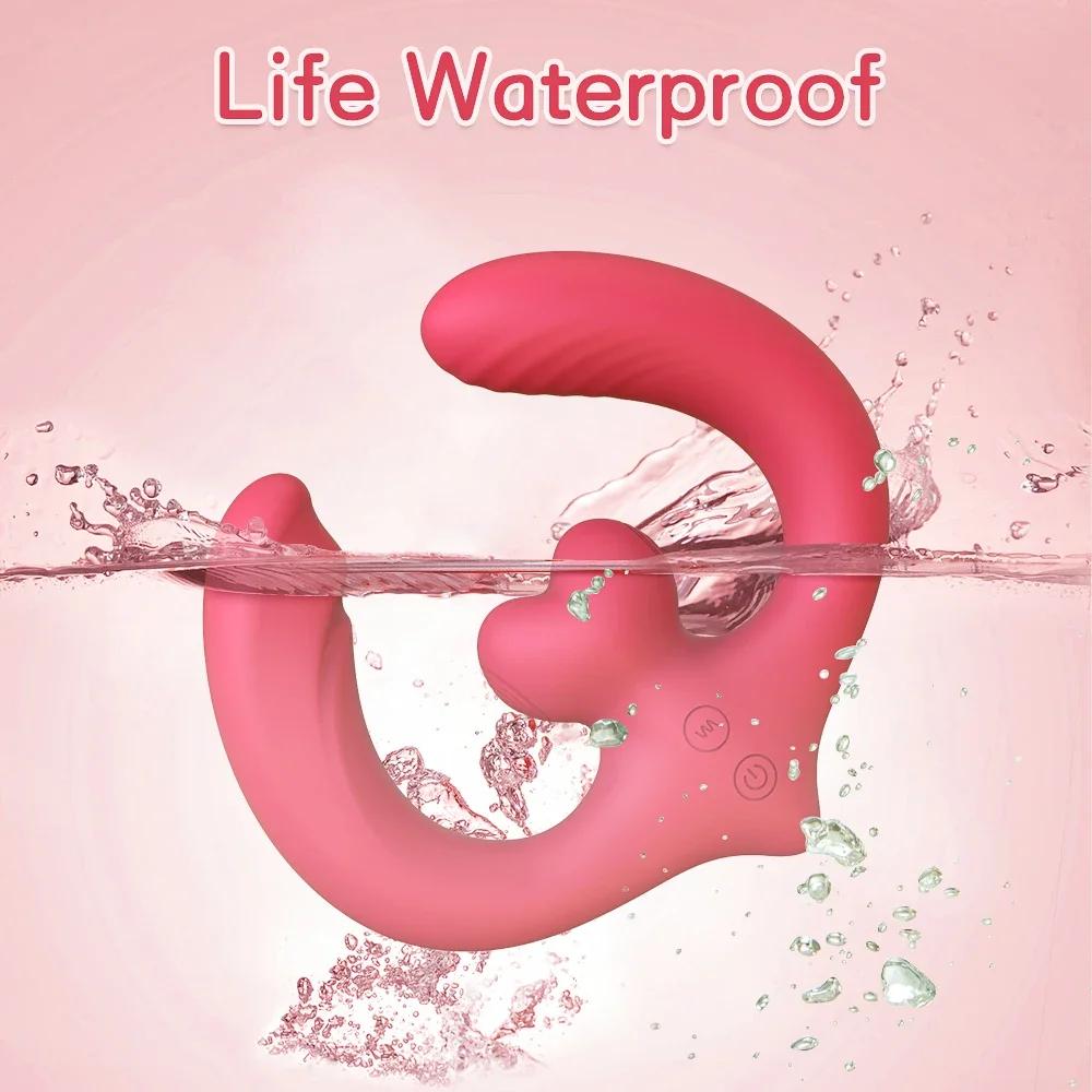 G-Spot Double-Ended Sex Toys Dildo Vibrator for Women Lesbian Couples 7 Vibration Vibrators Strapless Strap-on Adults Good anal