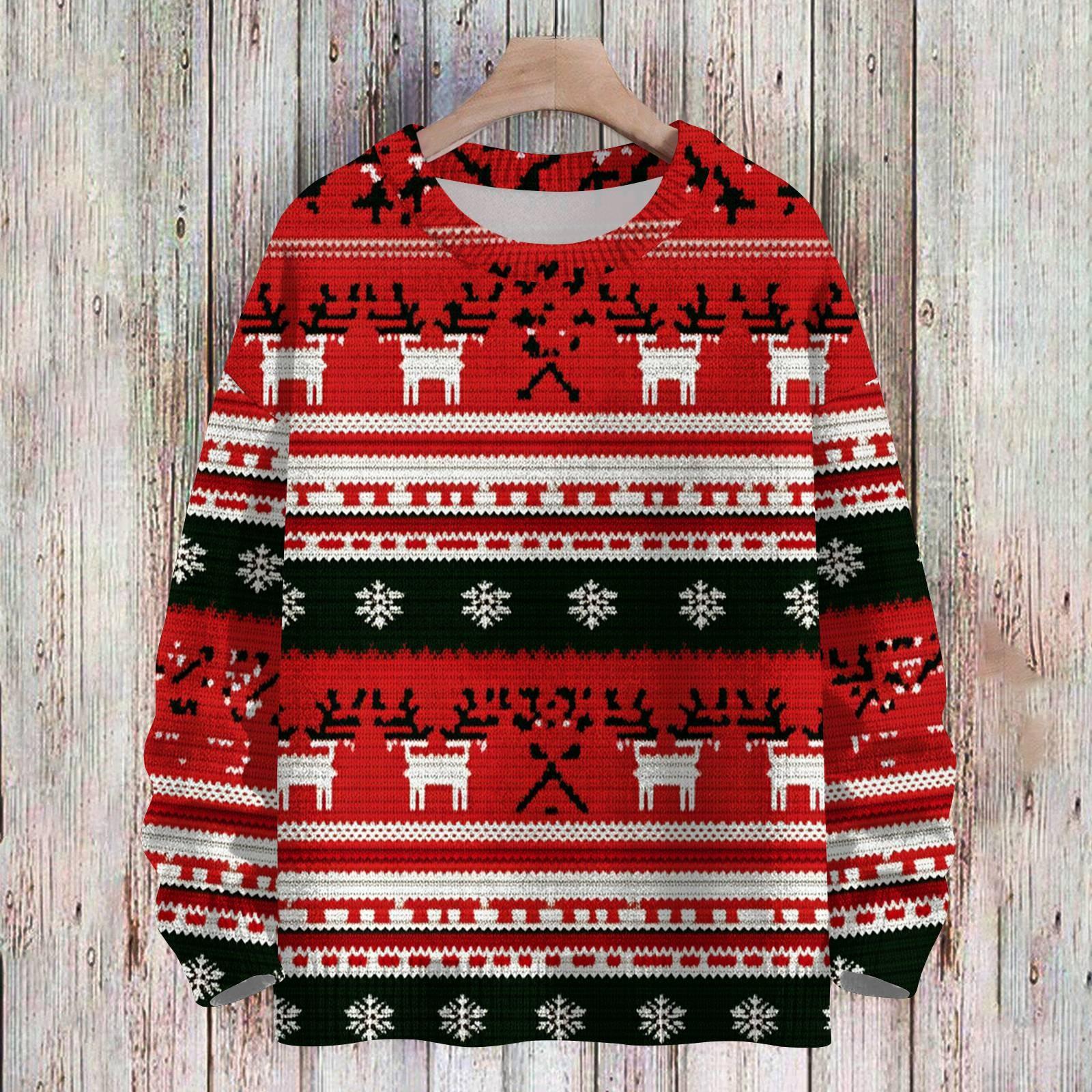 

Рождественские толстовки для детей, вязаные свитера для мальчиков и девочек, симпатичные рубашки, осенние свитера с круглым вырезом, топы 120