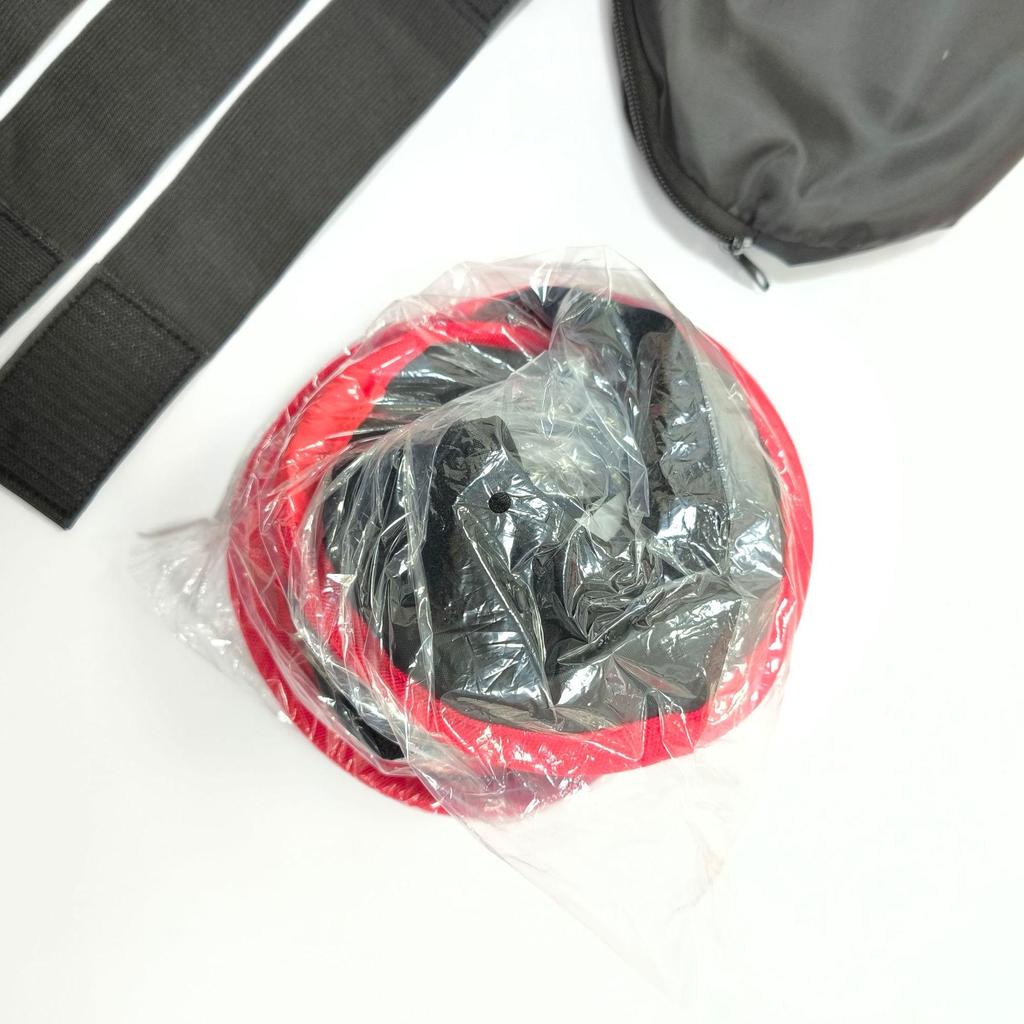 41CM LED Portable Photography Softbox with Black & Red Edge, Lightweight Honeycomb Reflector