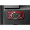 Car Headlight Switch Control Frame Cover 1* For Ford F-150 2015- Bright Red