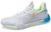 Li Ning Badminton Shoes Unisex Low Top Standard White/Yellow/Blue AYZS014-2
