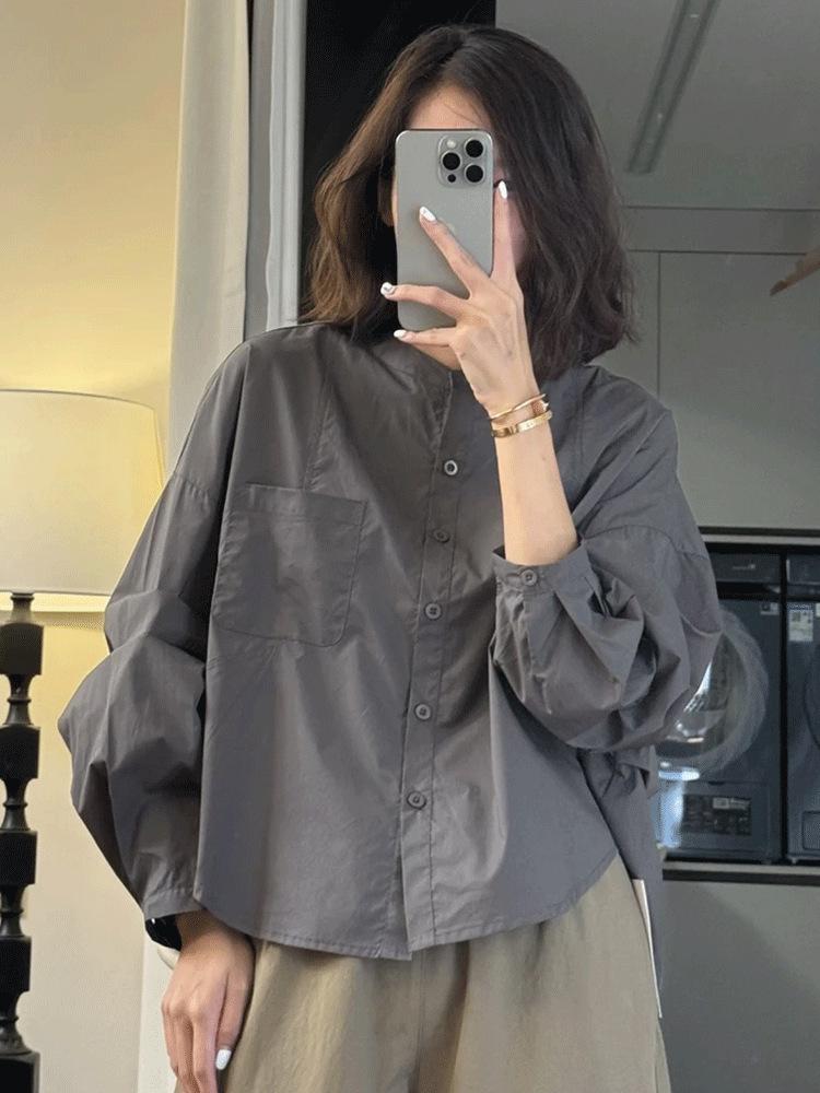 

Женский топ с длинным рукавом свободного кроя - Универсальный, стройнящий и стильный для весны и осени M