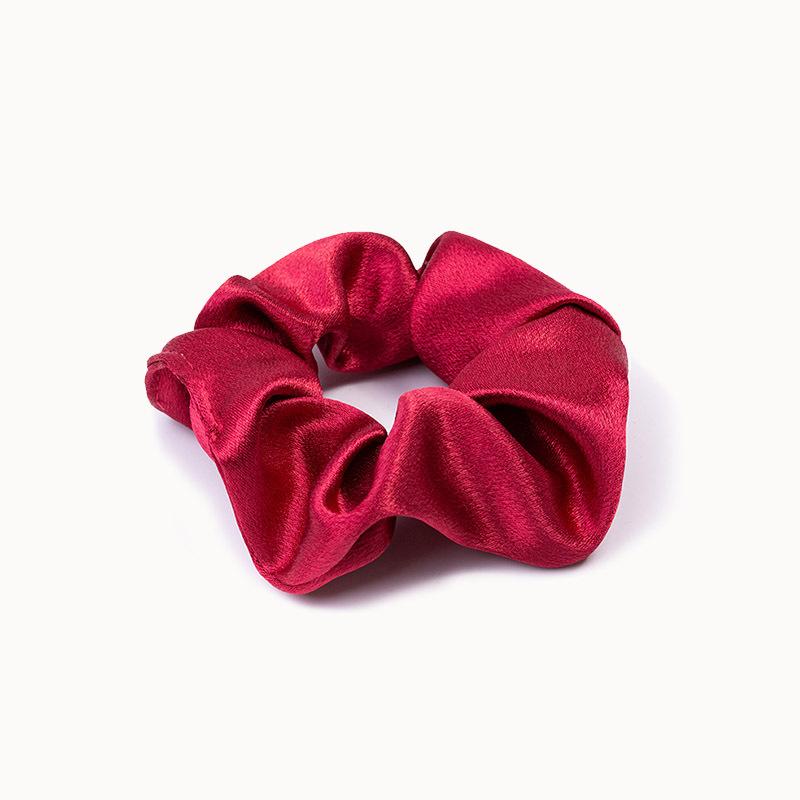 1pcs Women Girls Silky Satin Hair Scrunchies Solid Elastic Elegant Rubber Band Headwear Holder Scrunchy Hair Accessoires