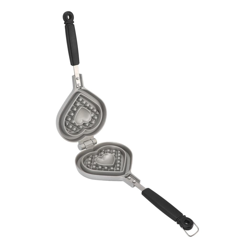 Heart Shape Waffle Pan Nonstick Waffle Maker Pan Double Sided Cake Baking Pan Small Kitchen Appliances Aluminum Alloy