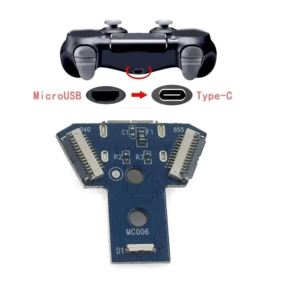 Port de încărcare DIY Tip-C Mufă de alimentare controler NOU Port de încărcare USB pentru Accesorii joc PS4