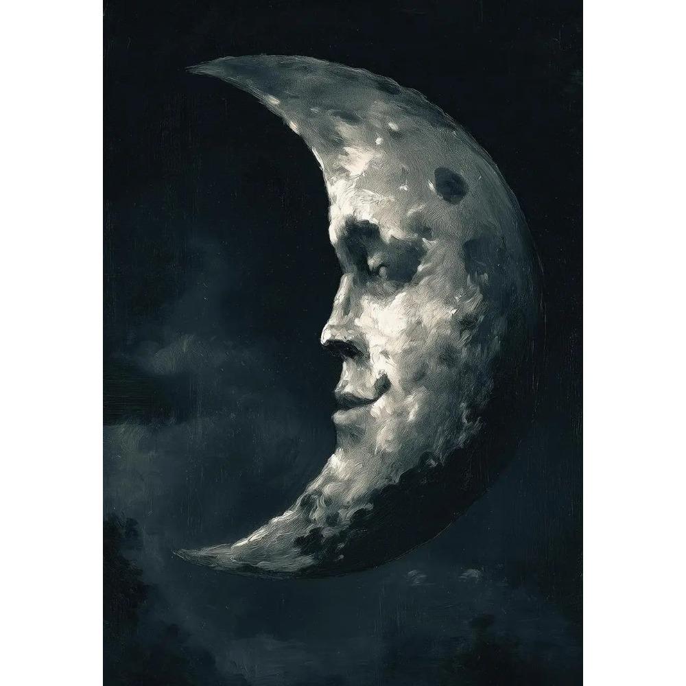 Nastrojowe Gotyckie Śpiący Nietoperz Anioł Plakaty Kwiat Stokrotki Klepsydra Kozie Nadruki Obraz na Płótnie Obrazy Ścienne Wystrój Domu Salonu