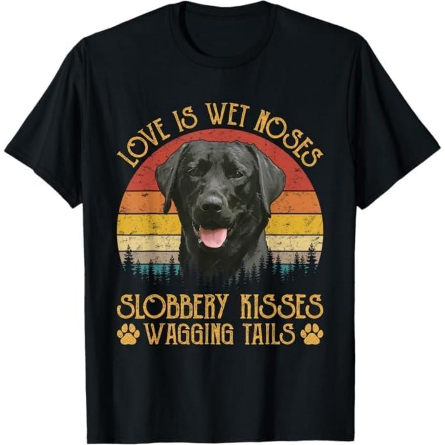 

Love is Wet Noses Slobbery Kisses Black Labrador Retriever T-Shirt Thuy Mens Womens Tank Top Sweatshirt Hoodie Longsleeve 605 XXXXXL різнокольоровий