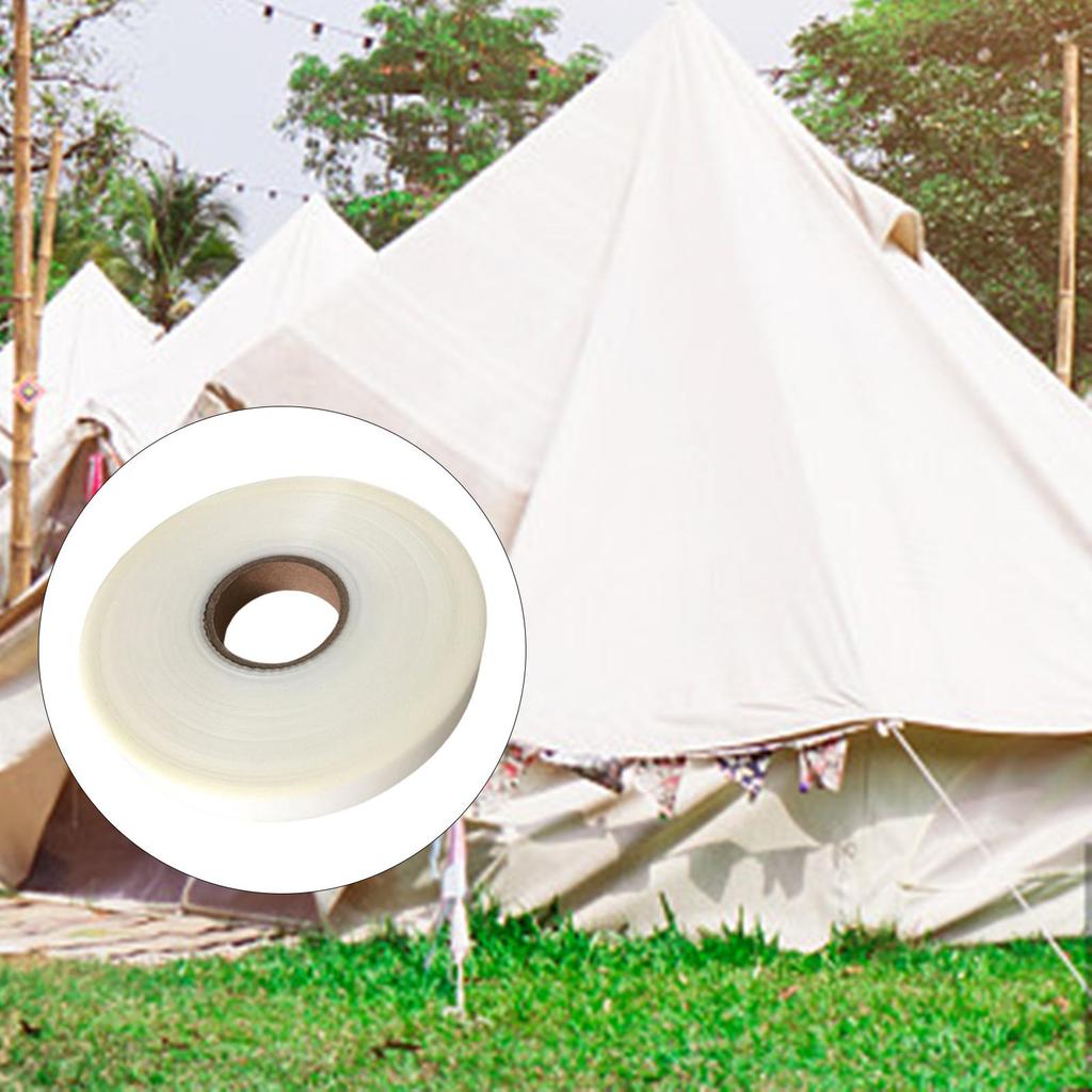 25mm Seam Sealing Tape Hot Melt Clear Iron On Tape 100Meter for Waterproof PU Coated Fabric Tent Clothing Outdoor Tools