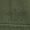 VINTAGE Herringbone Pattern Military jacket khaki Men's Used