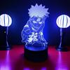 Naruto Anime Figures 3D Lamp Optical Lllusion Naruto Figurine Led Night Lights Color Changing Action Figure Model Doll Toys Gift