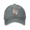 Appa Cuddling Clouds Avatar The Last Airbender Baseball Caps Denim Hat Outdoor Adjustable Casquette Sports Baseball Cowboy Hat