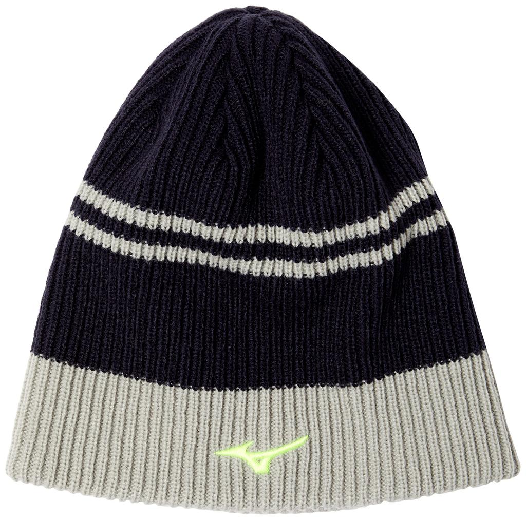 Mizuno Training Wear RB Knit Size F Cap, 32JW1502, Navy,