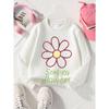 Kids Sweatshirt ,Casual Sweatshirt Printed Round Neck Pullover, Send You Flowers, Autumn And Winter,Comfortable Warm Fashion Printed Top