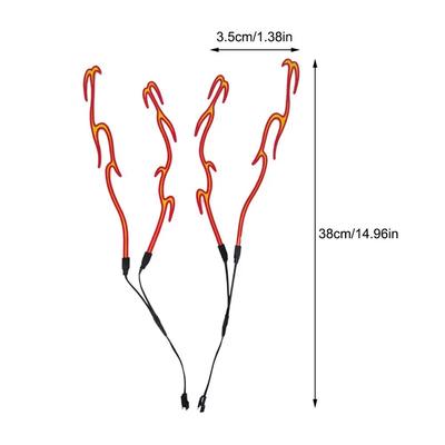1 Pair Motorcycle Helmet LED Light Waterproof Turn Signal Lamp Flashing Warning