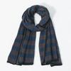 Men's Contrasting Plaid Scarf New Vintage Good Feeling Soft And Warm Scarves For Retail And