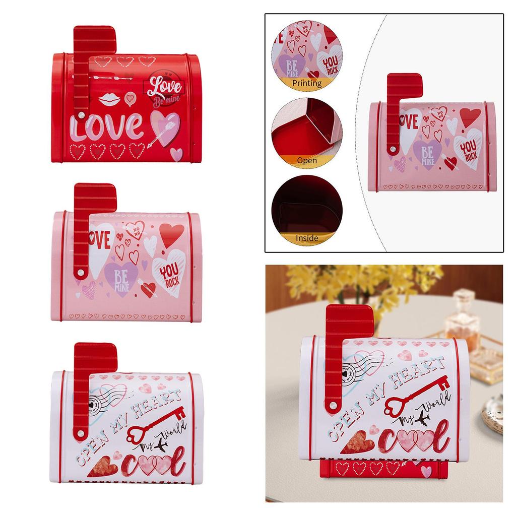 Mailbox Toy Valentine's Day Gift DIY Projects Mini Storage Container for Pastry Snack Greeting Cards Valentine Exchange Gifts