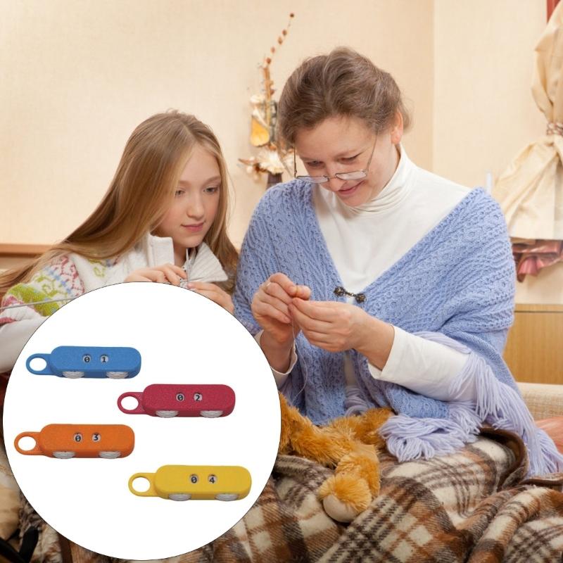 Knitting Row Counter With Ergonomic Rubber Grip Crafted From PET for Long Time Use