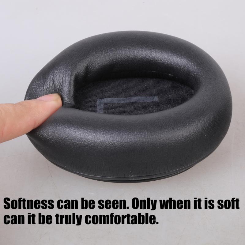 1 Paar Ohrpolster Leder Ohrpolster Ohrkissenbezug Memory-Schaum Ohrmuscheln für BH76 Plus Headsets