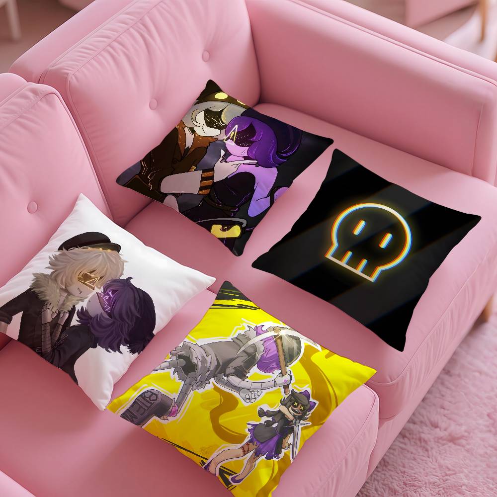 ANIME m-Murder d-Drones Pillow Case Pattern Printing Pillowcase Living Room Sofa Cushion Cover Bedroom Room Decor