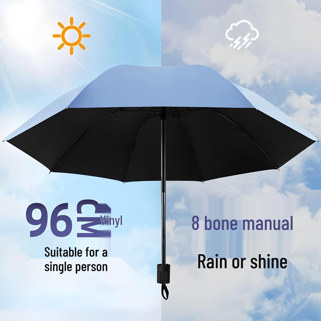 Dual-Use Anti-Storm UV-Proof Student Umbrella
