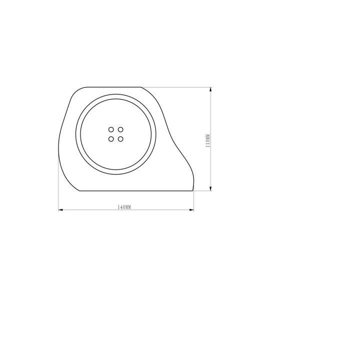 Polyresin-Solarstrahler – GALIX – Rocher – 10 Lumen – Braun – LED