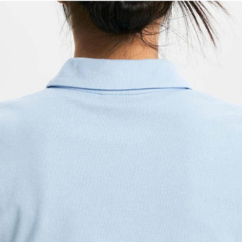 New Balance Short Sleeve Tee Nqj Nbnfe2w502 51 Women Single Mesh Semi Crop Open Collar