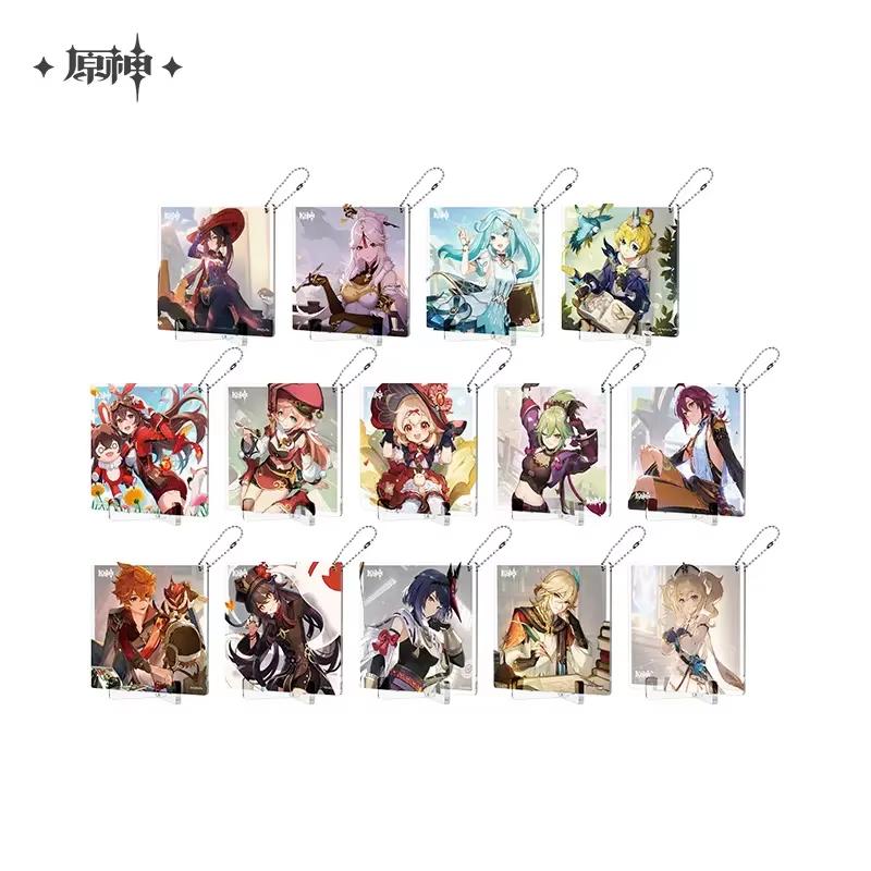 Sunsyea Genshin Impact Official Merch miHoYo Original Birthday Series Coaster Keychain Stand Kazuha Eula Ayaka Albedo