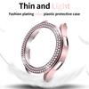 Diamond Case for Samsung Galaxy Watch 5/4 40mm 44mm Hollow Out Protective Shell Two Rows Bling Crystal Bumper Cover No Screen