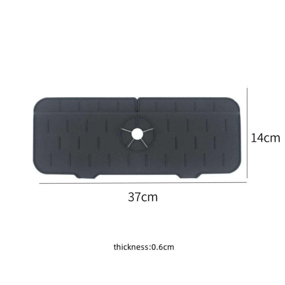 Dish Drainer Sink Mat Kitchen Faucet Splash Guard Drain Rack Countertop Protector Foldable Silicone Bathroom Sinks Sponge Home