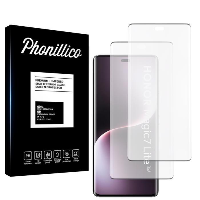 Tempered Glass - Phonillico - Honor Magic 7 Lite 5G - Pack of 2 - Scratch Resistant - Screen Protector