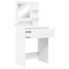 Bedroom Dressing Table with Shelf White 80 x 39.6 x 135 cm