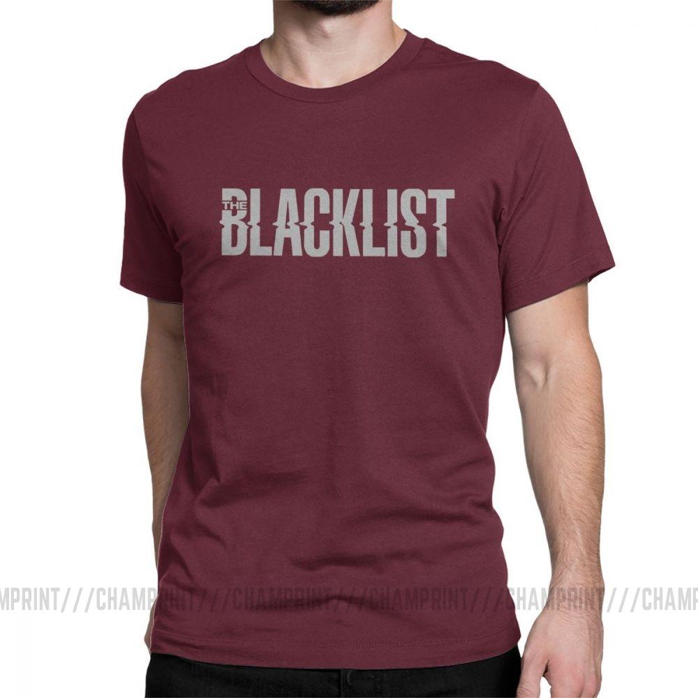 Men Good Tv Series The Blacklist T Shirt Reddington Raymond Red Hat Fandom Crime Cotton Short Sleeve Tees 4XL 5XL 6XL T-Shirts