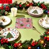 20pcs Disposable Napkins with Christmas Candy Pattern Print for Wedding,Parties,and Daily Use for Thanksgiving Fall Christmas Table Decoration