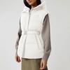 Canada Goose Solid Color Windproof Warm Soft Zipper Stand Collar Sleeveless Puffer Vest With Duck Down Filling Women Vest White 8813W-433