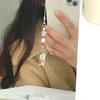 Handmade Beaded Phone Decoration Pendant Gold Silver Phone Chains Pendant