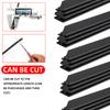 PINMOAP 4PCS Frameless Wiper Rubber Filling Strip 6mm Car Wiper Plug-In Replacement Strip 14"16"18"19"20"21"22"24"26"28"30"32"