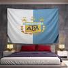 Argentina Football Association Emblem Pattern Wall Hanging Tapestry Decorative Tapestry Home Decor for Bedroom and Living Room