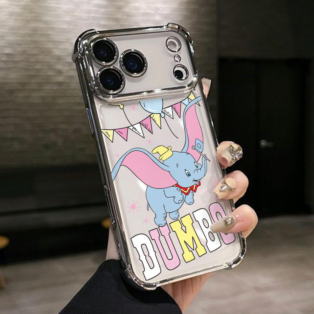 

Cartoon Elephants Dumbos Phone Case for Xiaomi Redmi Note 15 14 13 12 14C 13C 12C 10C Pro Plus 4G 5G Anti-drop Transparent Cover Redmi Note 14 4G (Global)