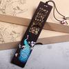 National Bookmark 14.5cm Black Bookmark Wooden Peacock Bookmark Black For School Student