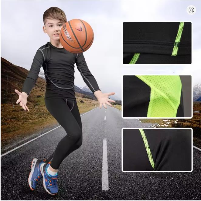 Boys Thermal Underwear Set Children Plus Velvet Winter Warm Thermo Underwear Masculino Long Johns Girls Lucky Johns Fitness