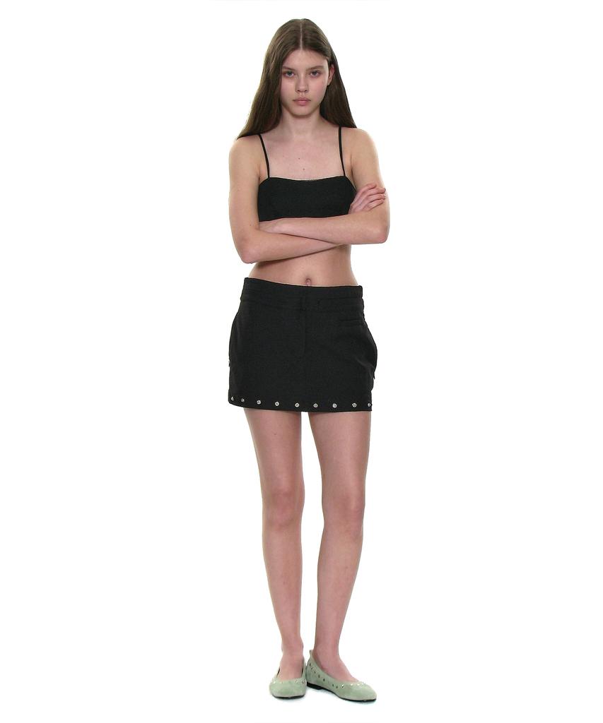 Partimento Woman Multiway Double Waist Transform Skirt_Black